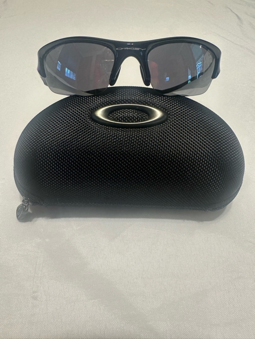 Oakley Black Sunglasses with Smoke Lenses and Black Case